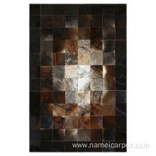 Luxury cowhide patchwork leather rugs